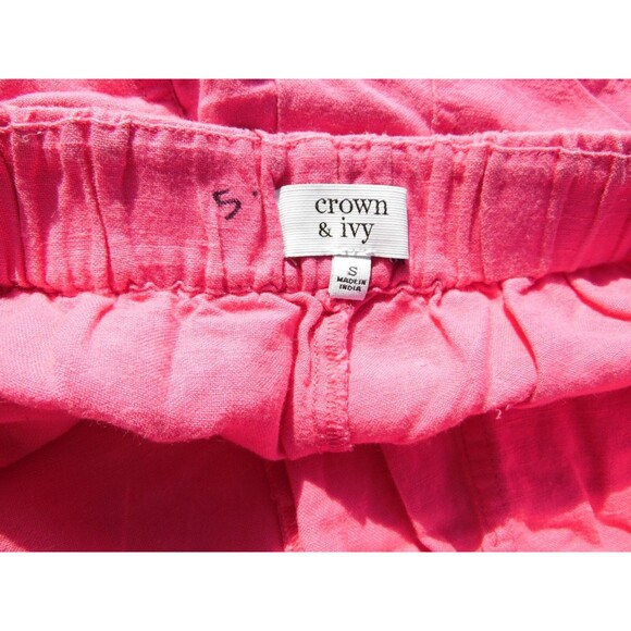 Crown & Ivy Casual Drawstring Shorts Women's Small Pink - Picture 4 of 4